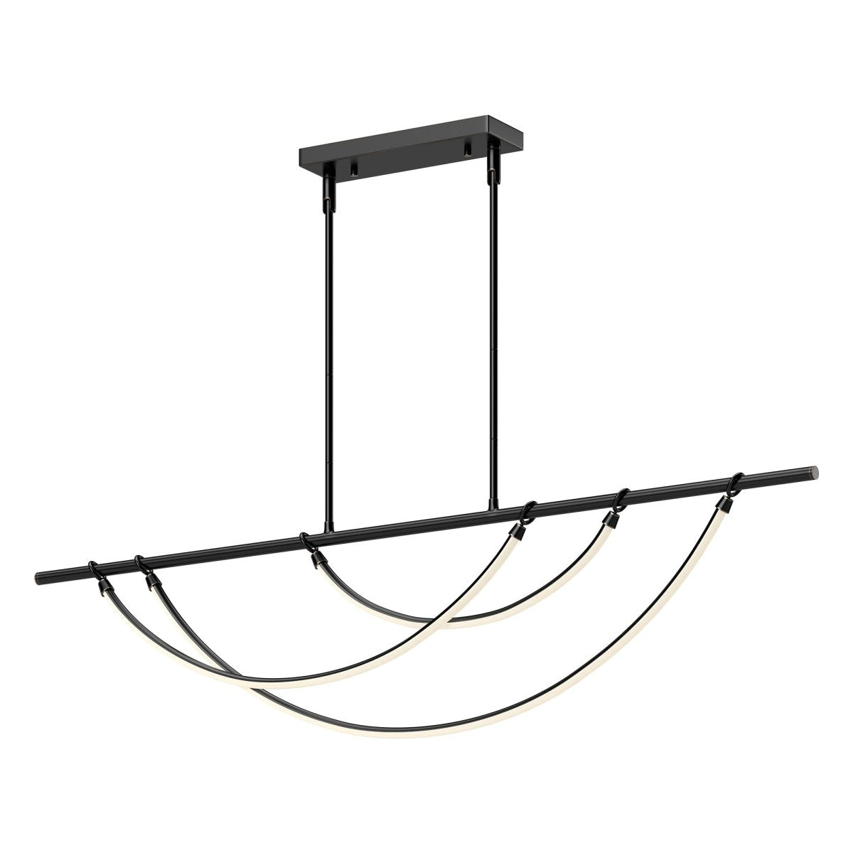 Suspension linéaire Aryas - Bronze urbain 60" by Alora Lighting | Luminaires & cie