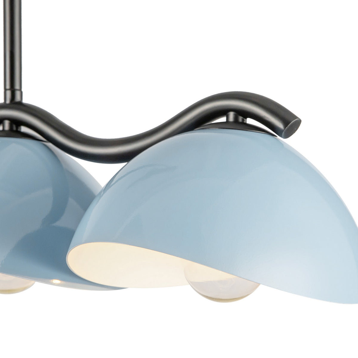 Suspension linéaire Atlas Noir / Bleu céruléen – vue 3