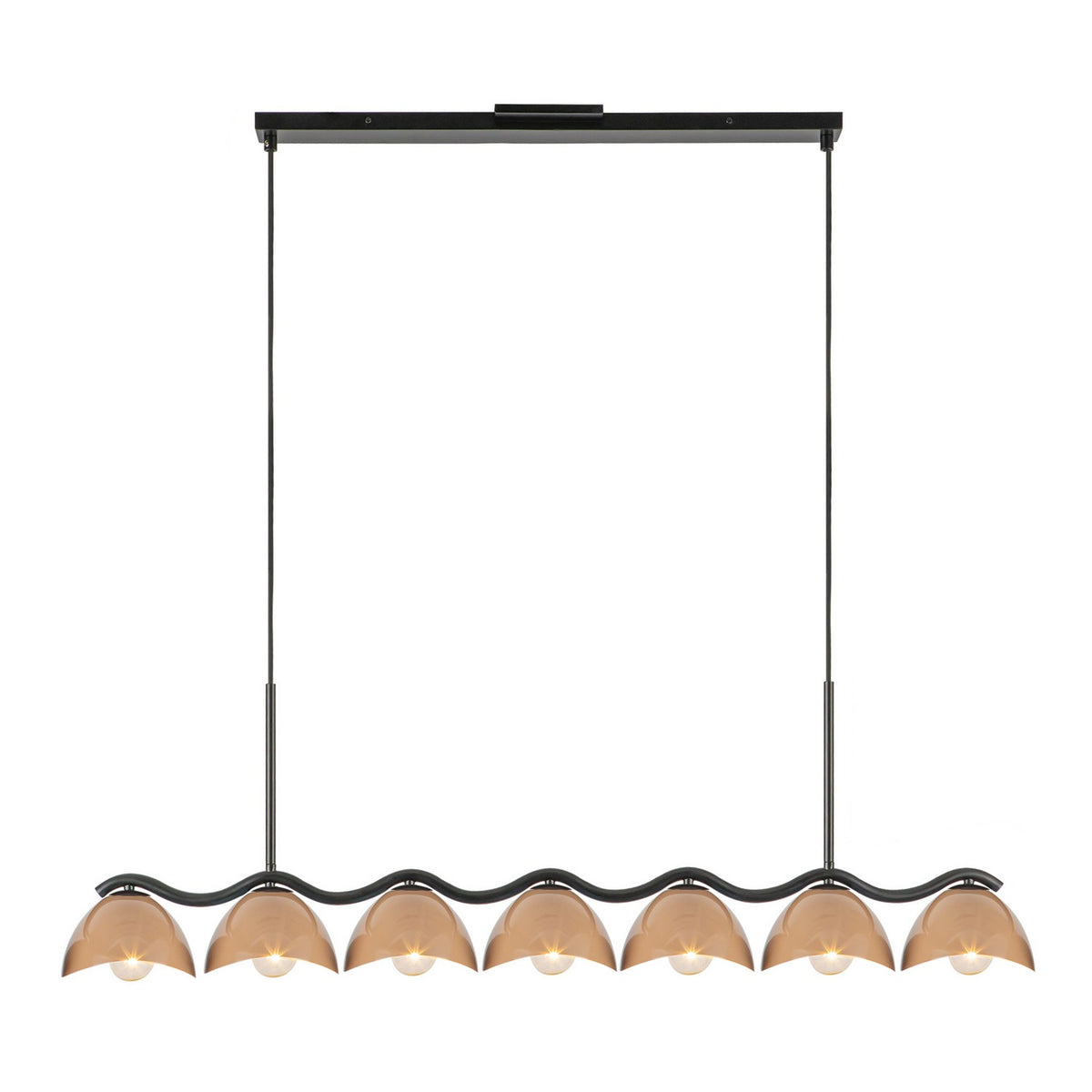 Suspension linéaire Atlas Noir / Pêche – vue 2