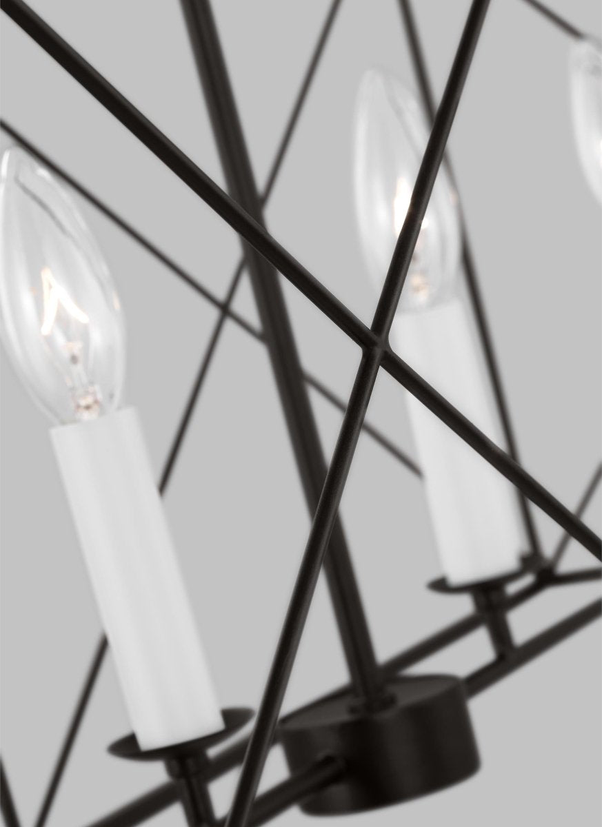 Suspension linéaire Beatrix - Fer vieilli by Visual Comfort Studio | Luminaires & cie