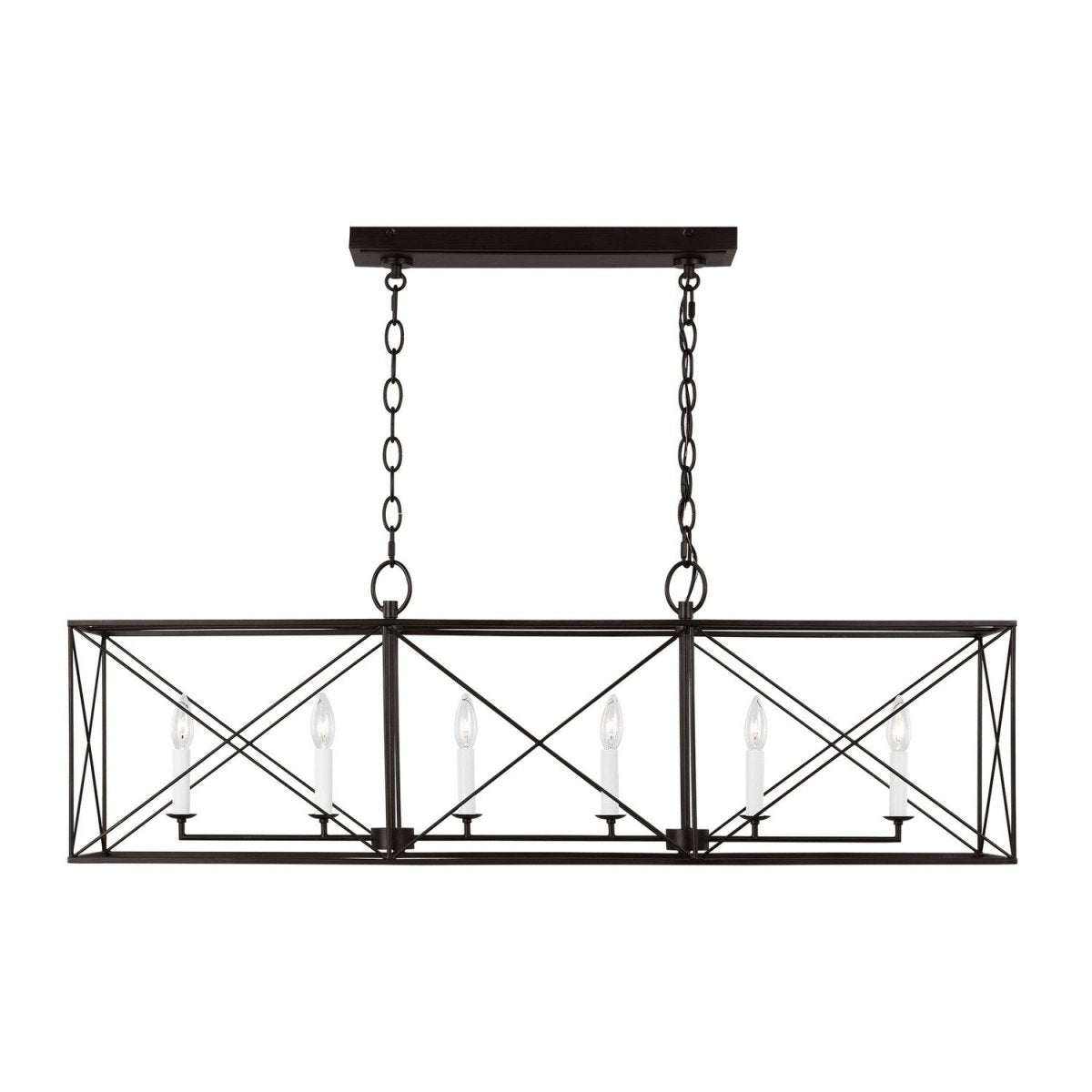 Suspension linéaire Beatrix - Fer vieilli by Visual Comfort Studio | Luminaires & cie
