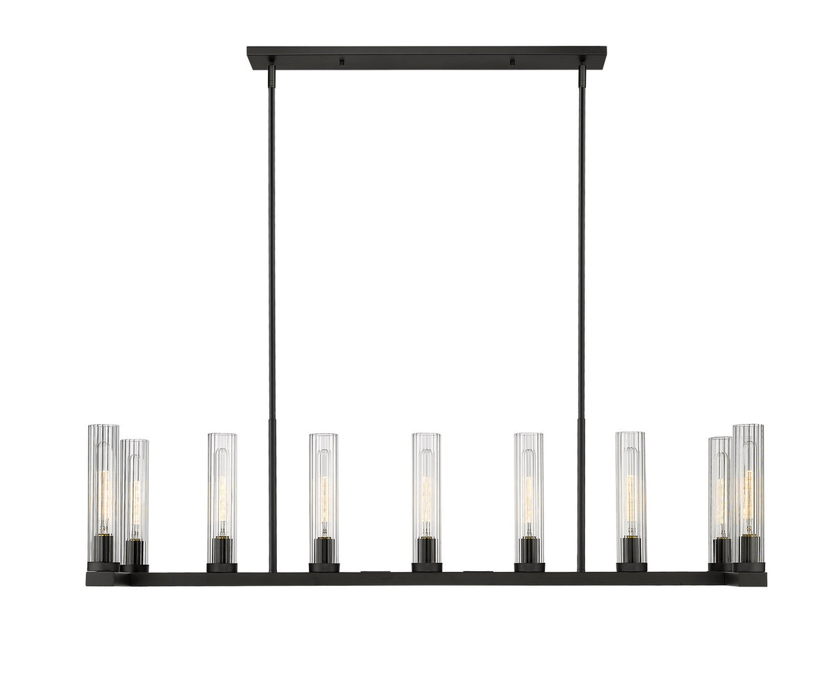 Suspension linéaire Beau Bronze, nombre ampoules 9 – vue 8