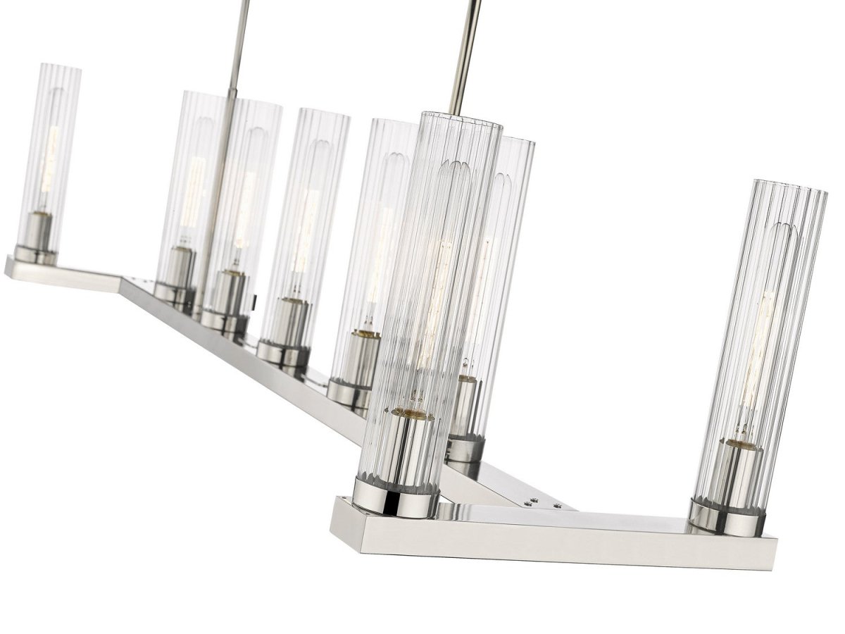 Suspension linéaire Beau - Laiton frotté 9 by Z-Lite | Luminaires & cie