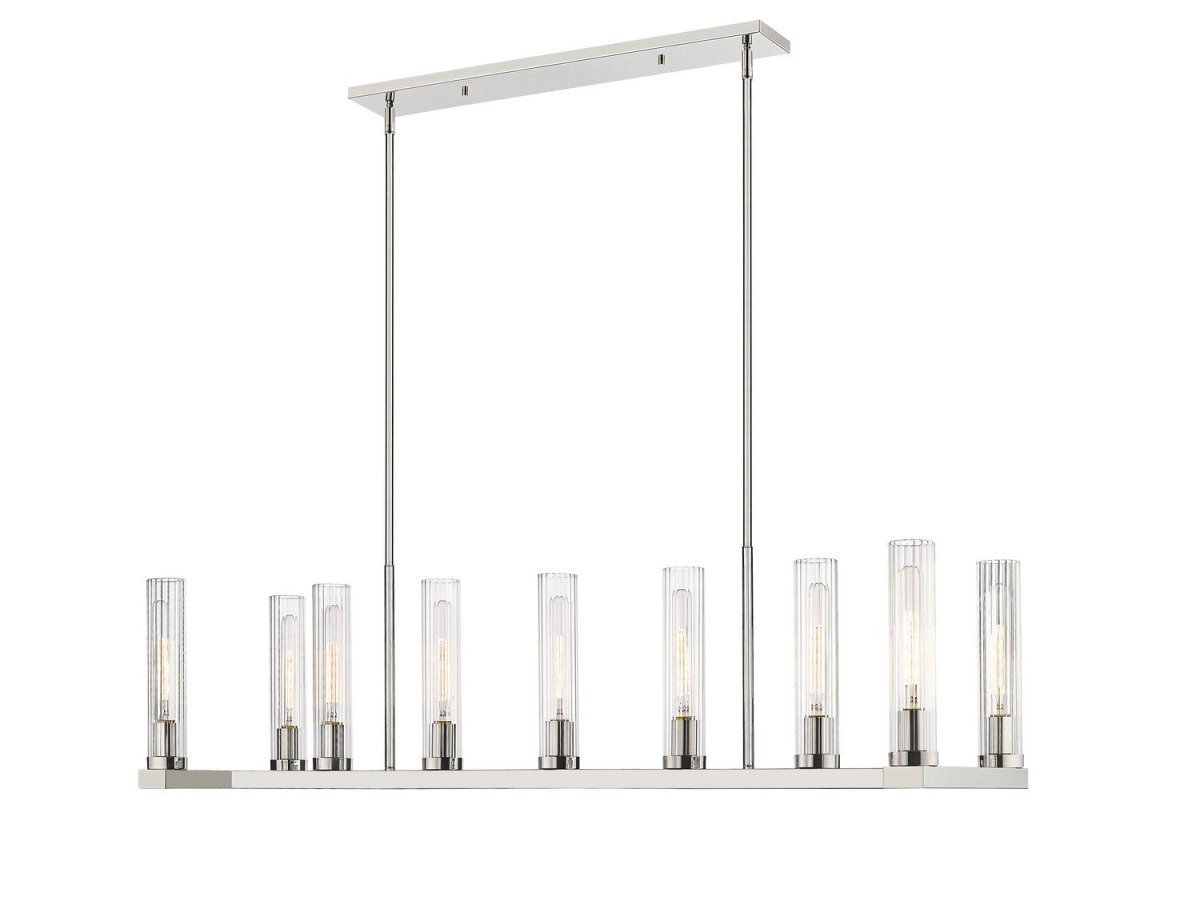 Suspension linéaire Beau - Laiton frotté 9 by Z-Lite | Luminaires & cie