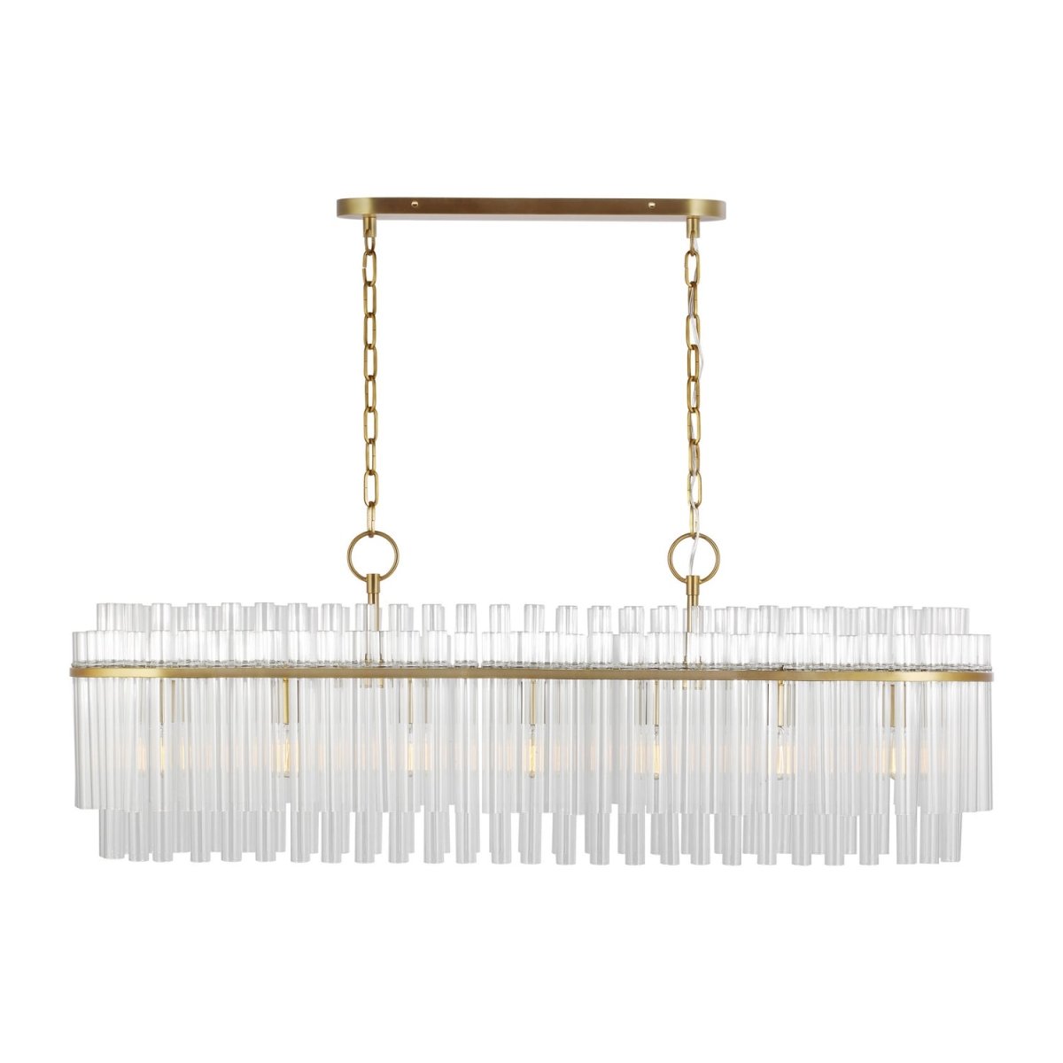 Suspension linéaire Beckett - Laiton bruni by Visual Comfort Studio | Luminaires & cie