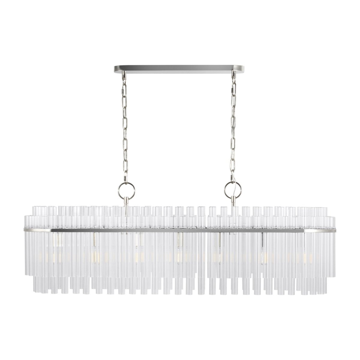 Suspension linéaire Beckett - Nickel poli by Visual Comfort Studio | Luminaires & cie