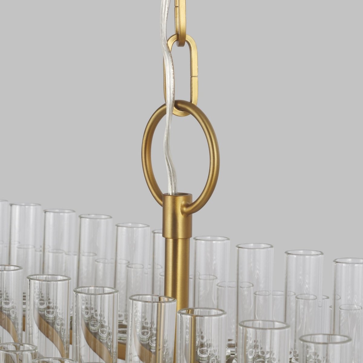 Suspension linéaire Beckett - Nickel poli by Visual Comfort Studio | Luminaires & cie