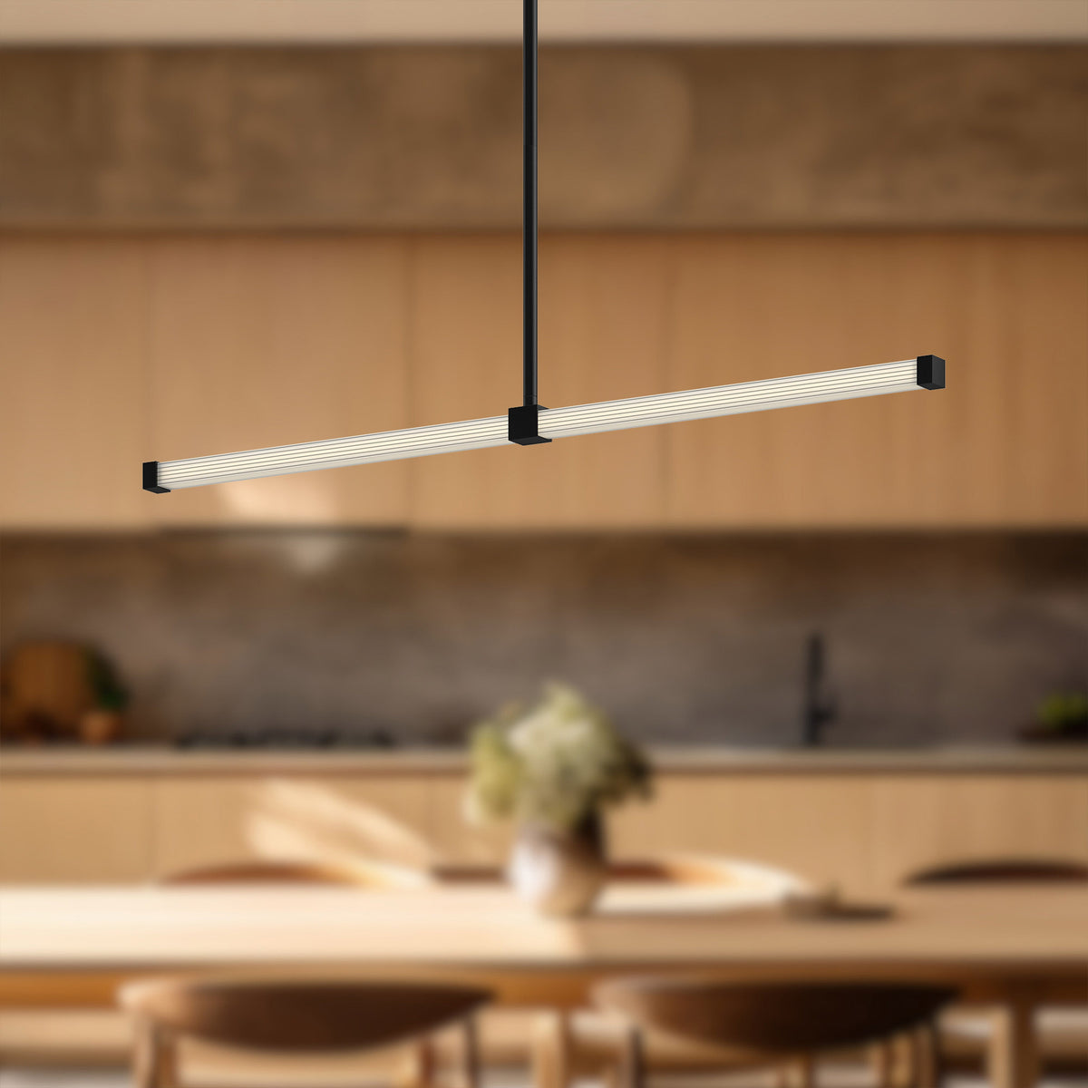 Suspension linéaire Blade Noir – vue 3