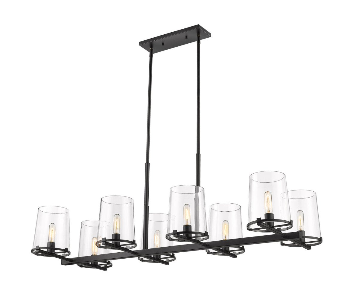Suspension linéaire Callista - Noir mat 8 by Z-Lite | Luminaires & cie