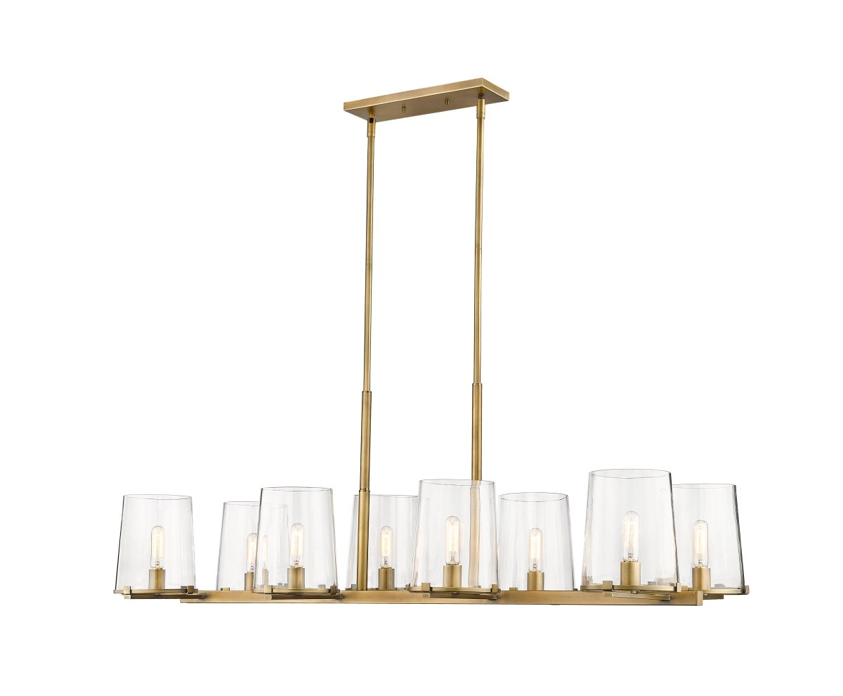 Suspension linéaire Callista - Laiton frotté 8 by Z-Lite | Luminaires & cie