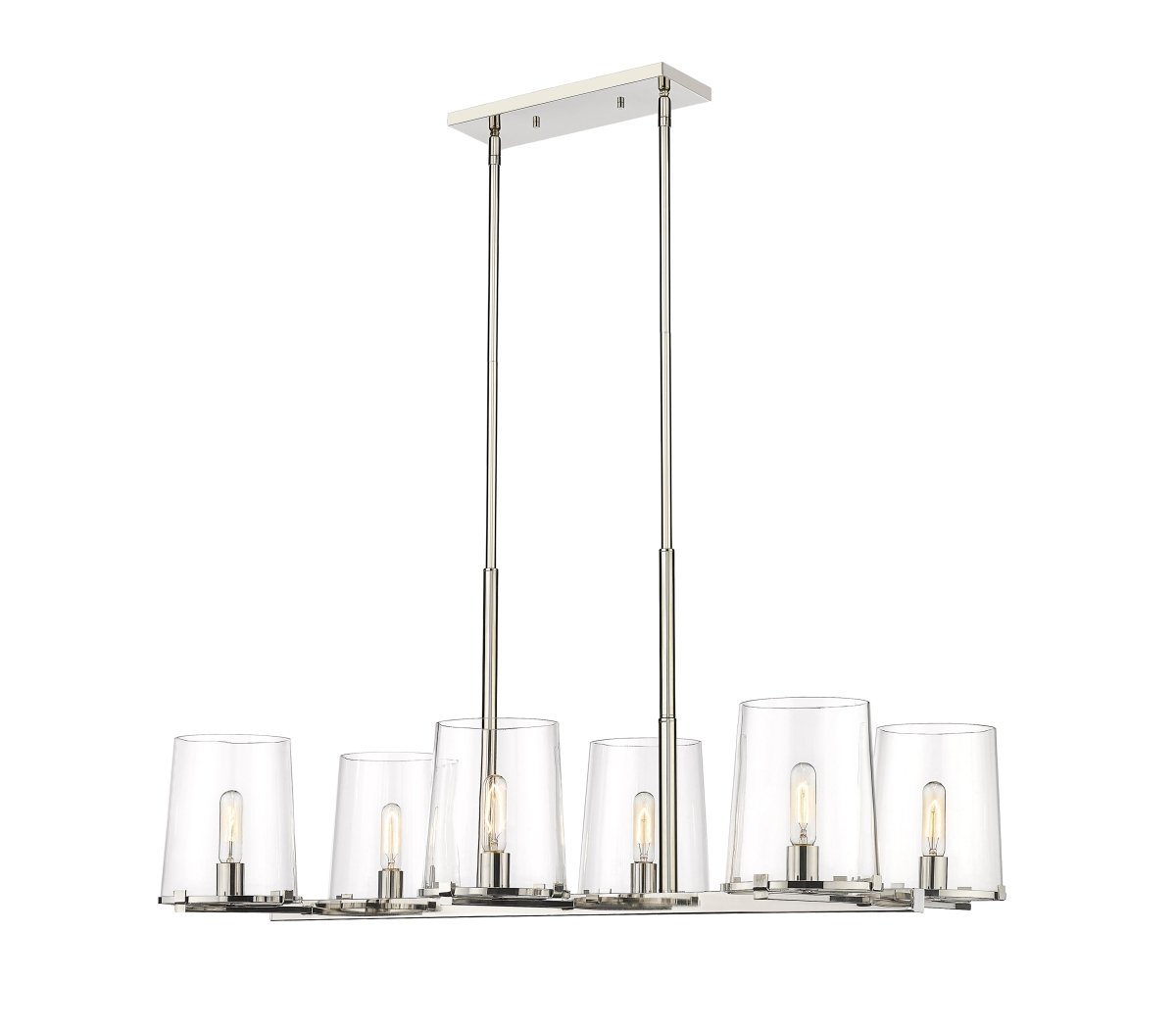 Suspension linéaire Callista - Laiton frotté 8 by Z-Lite | Luminaires & cie