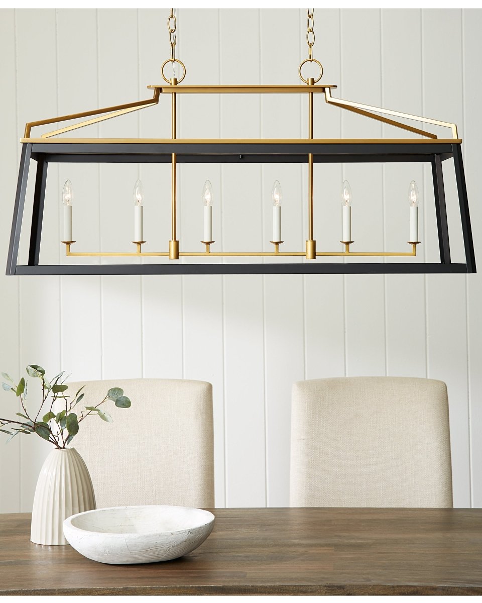 Suspension linéaire Carlow - Blanc mat by Visual Comfort Studio | Luminaires & cie