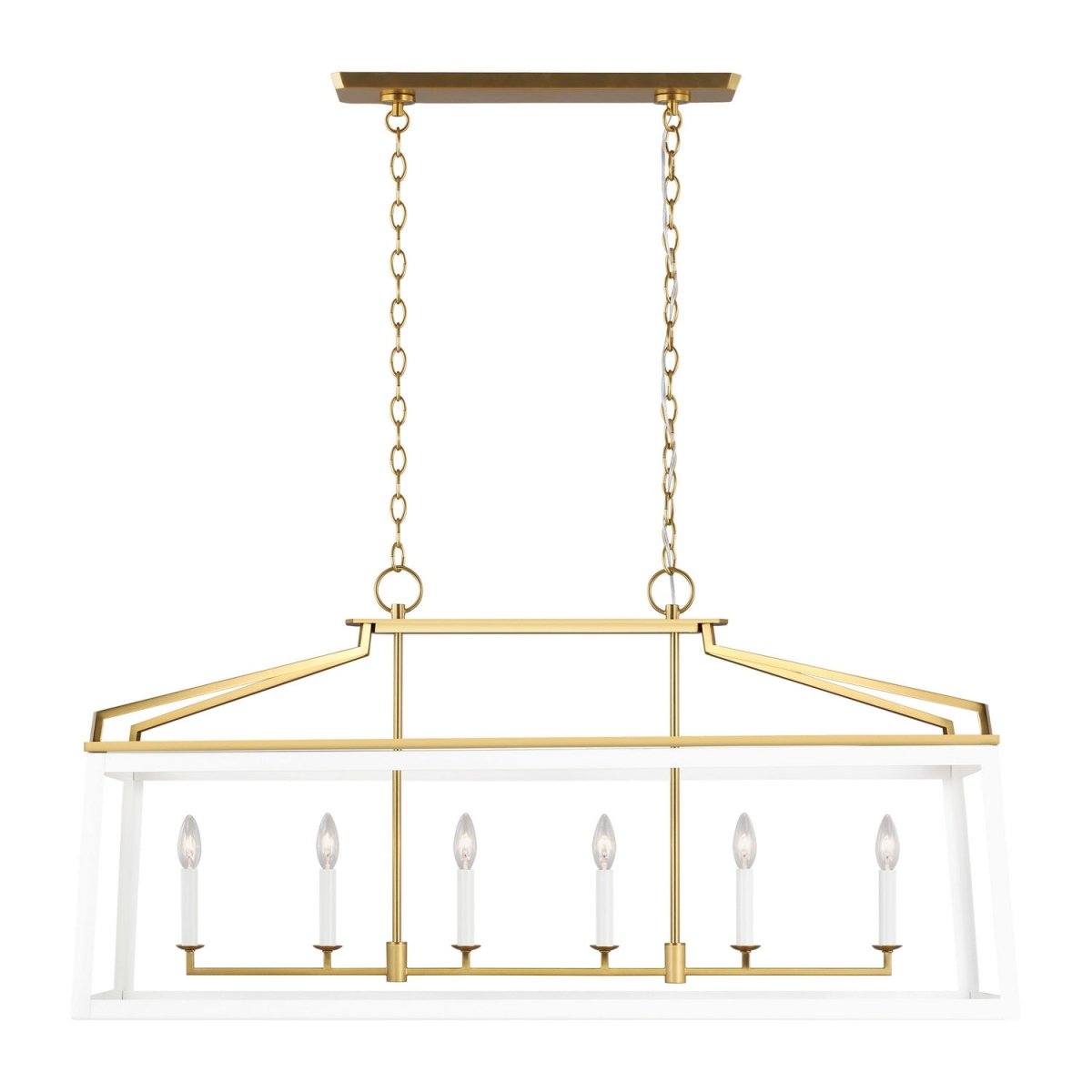 Suspension linéaire Carlow - Blanc mat by Visual Comfort Studio | Luminaires & cie