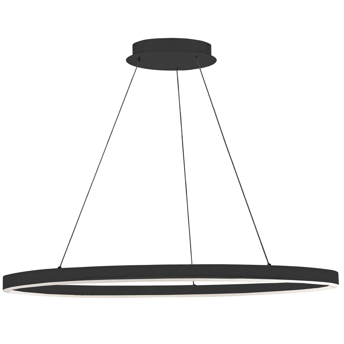 Suspension Circulo Noir / Noir mat, 44", 120V – Dainolite