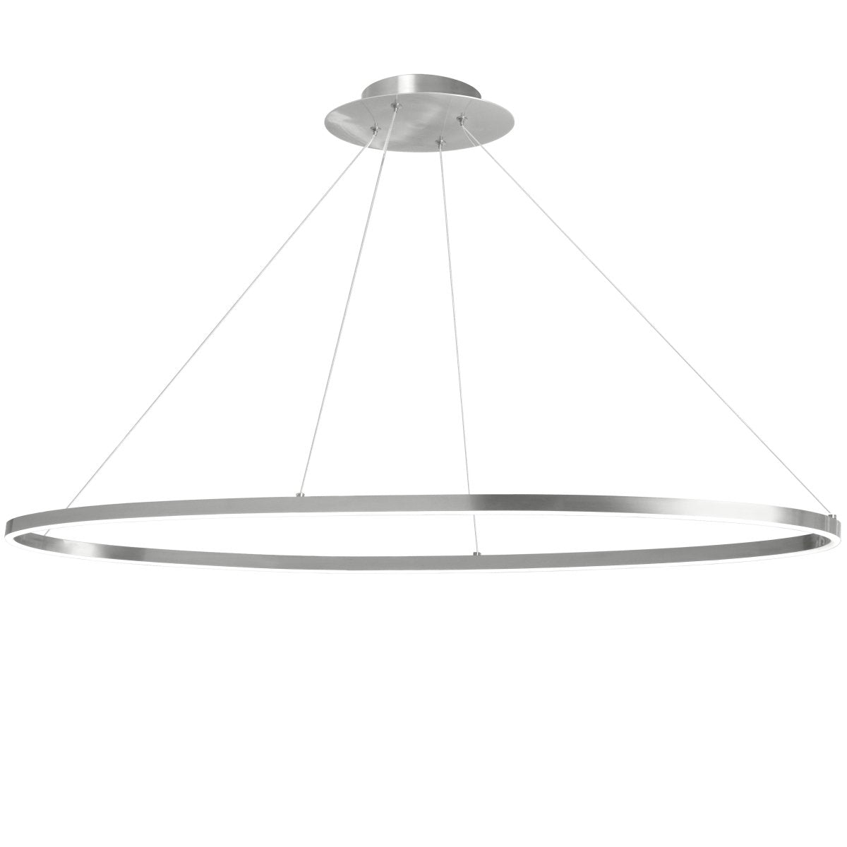 Suspension linéaire Circulo - Argent by Dainolite | Luminaires & cie