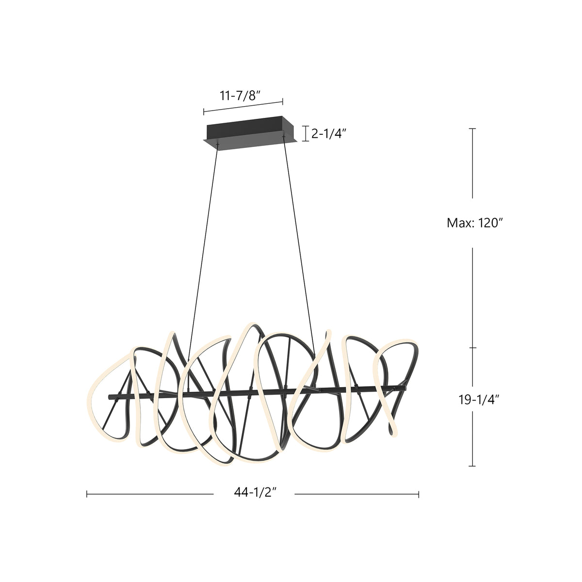 Suspension linéaire Collide – vue 5