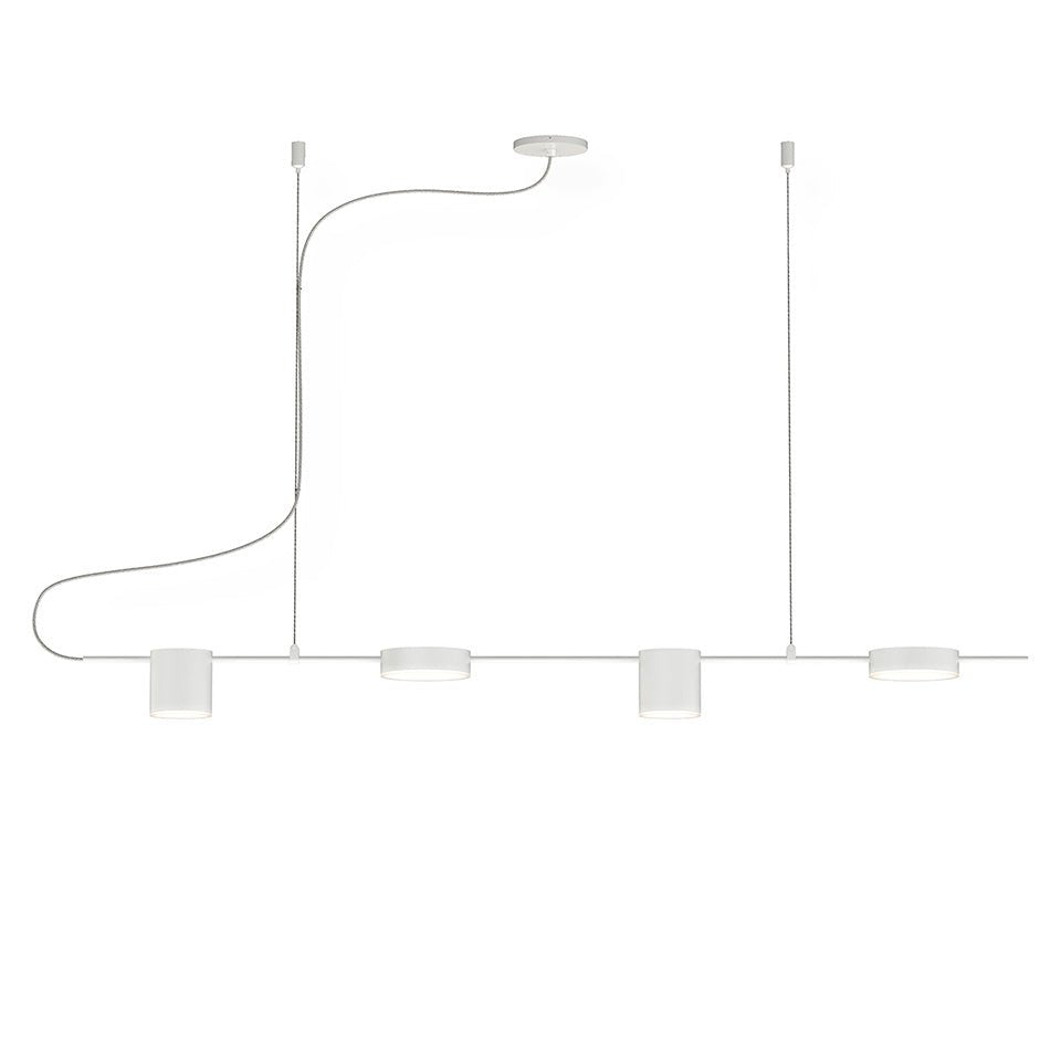 Suspension Linéaire Counterpoint - Blanc satiné 42" by Sonneman | Luminaires & cie