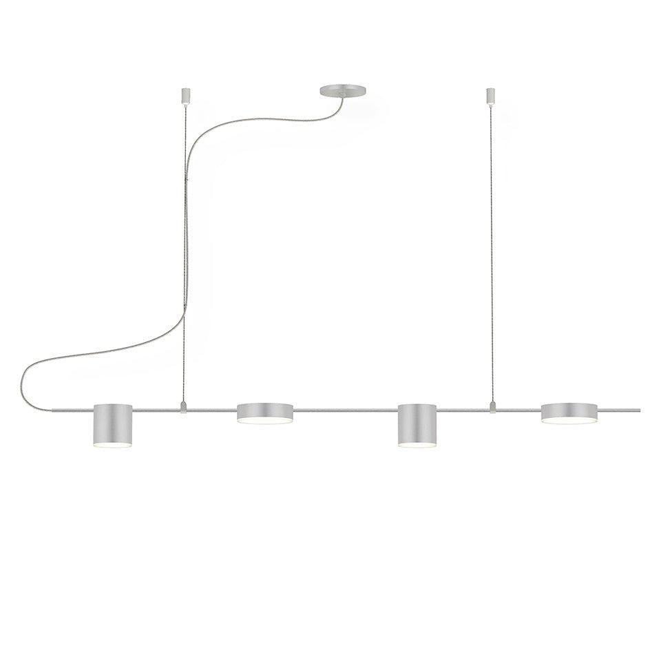 Suspension Linéaire Counterpoint - Aluminium satiné brillant 42" by Sonneman | Luminaires & cie