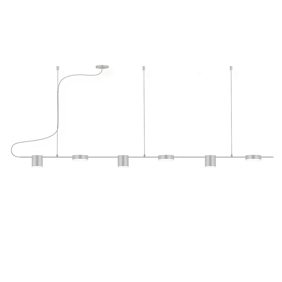 Suspension Linéaire Counterpoint - Aluminium satiné brillant 63.75" by Sonneman | Luminaires & cie