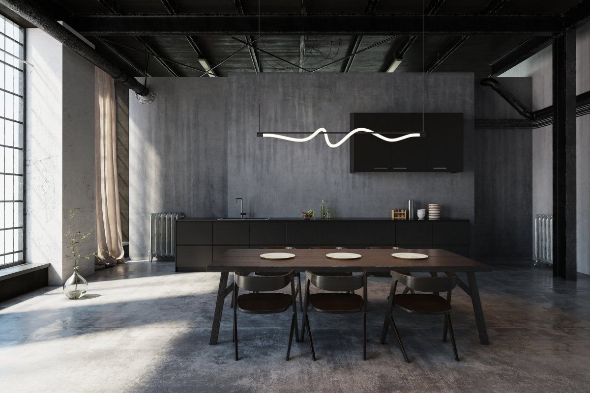 Suspension linéaire Cursive - by Kuzco Lighting | Luminaires & cie
