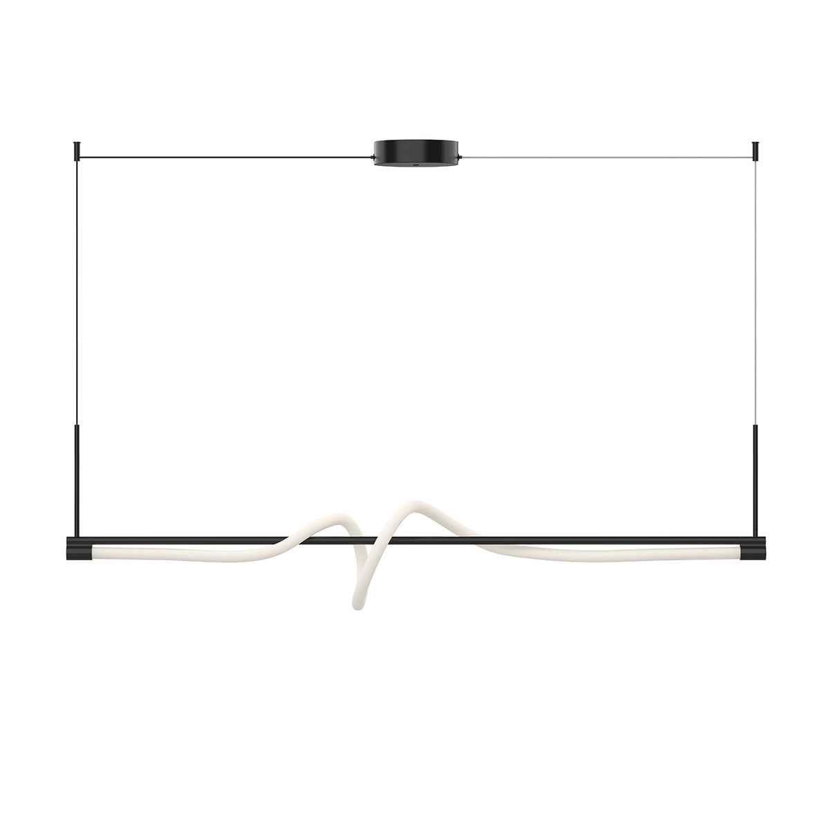 Suspension linéaire Cursive – vue 2