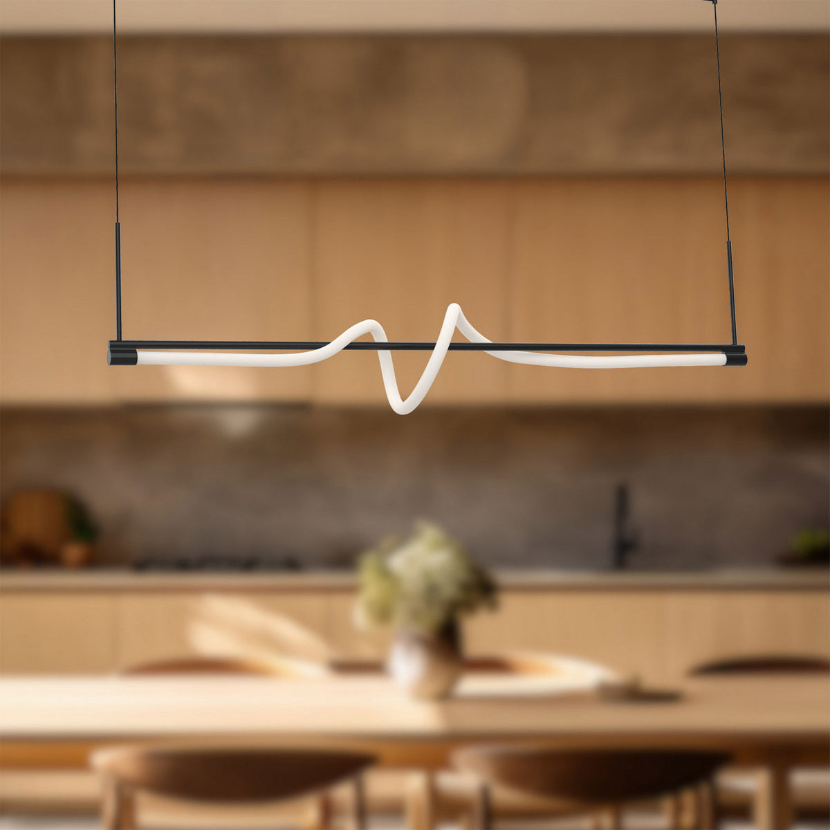 Suspension linéaire Cursive – vue 5