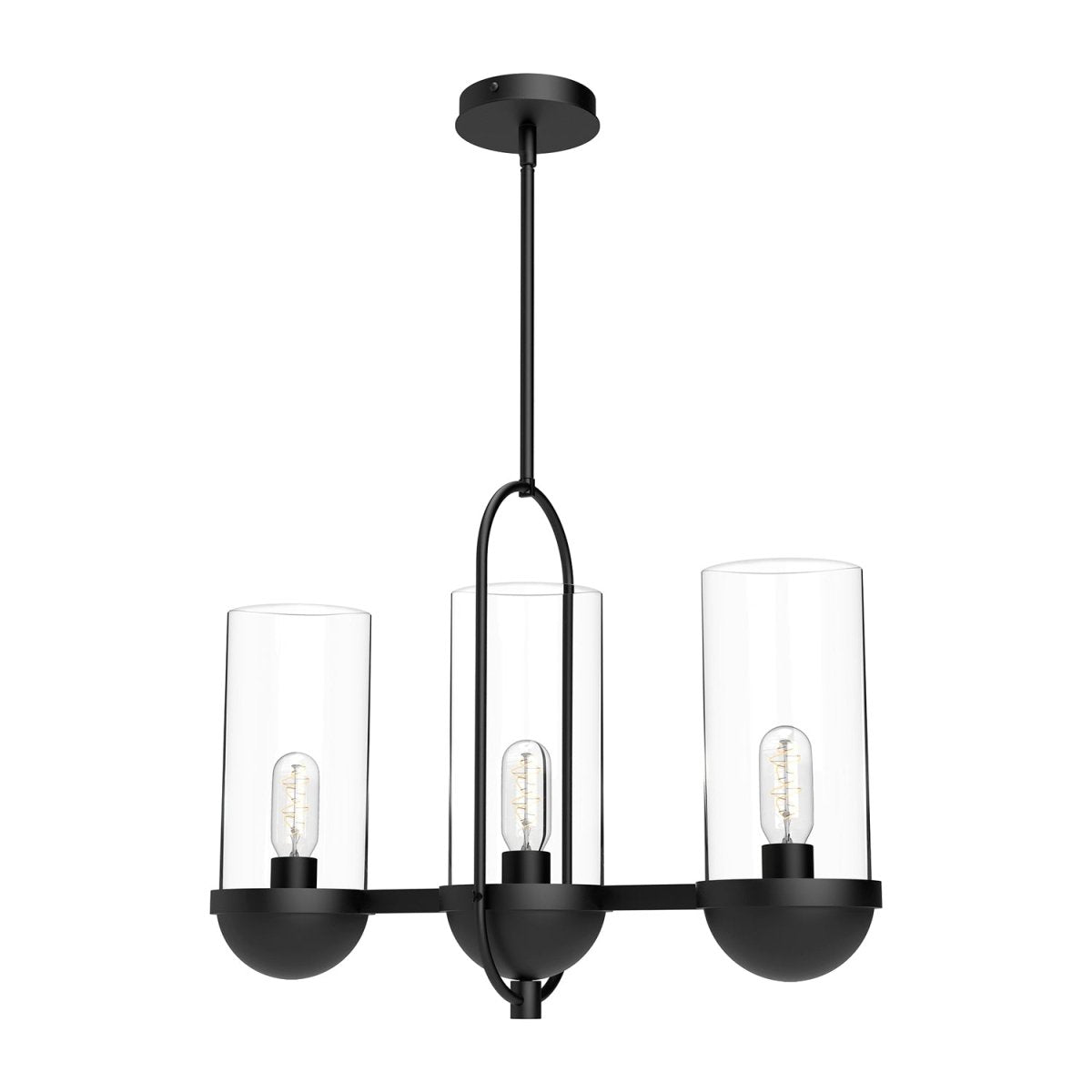 Suspension linéaire Cyrus - Noir mat by Alora Lighting | Luminaires & cie