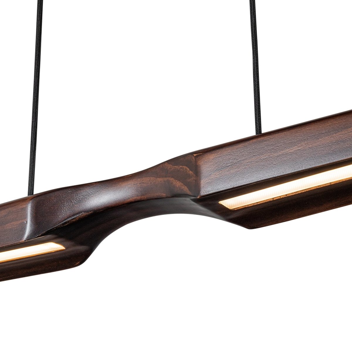 Suspension linéaire Dakota - Noyer by Kuzco Lighting | Luminaires & cie