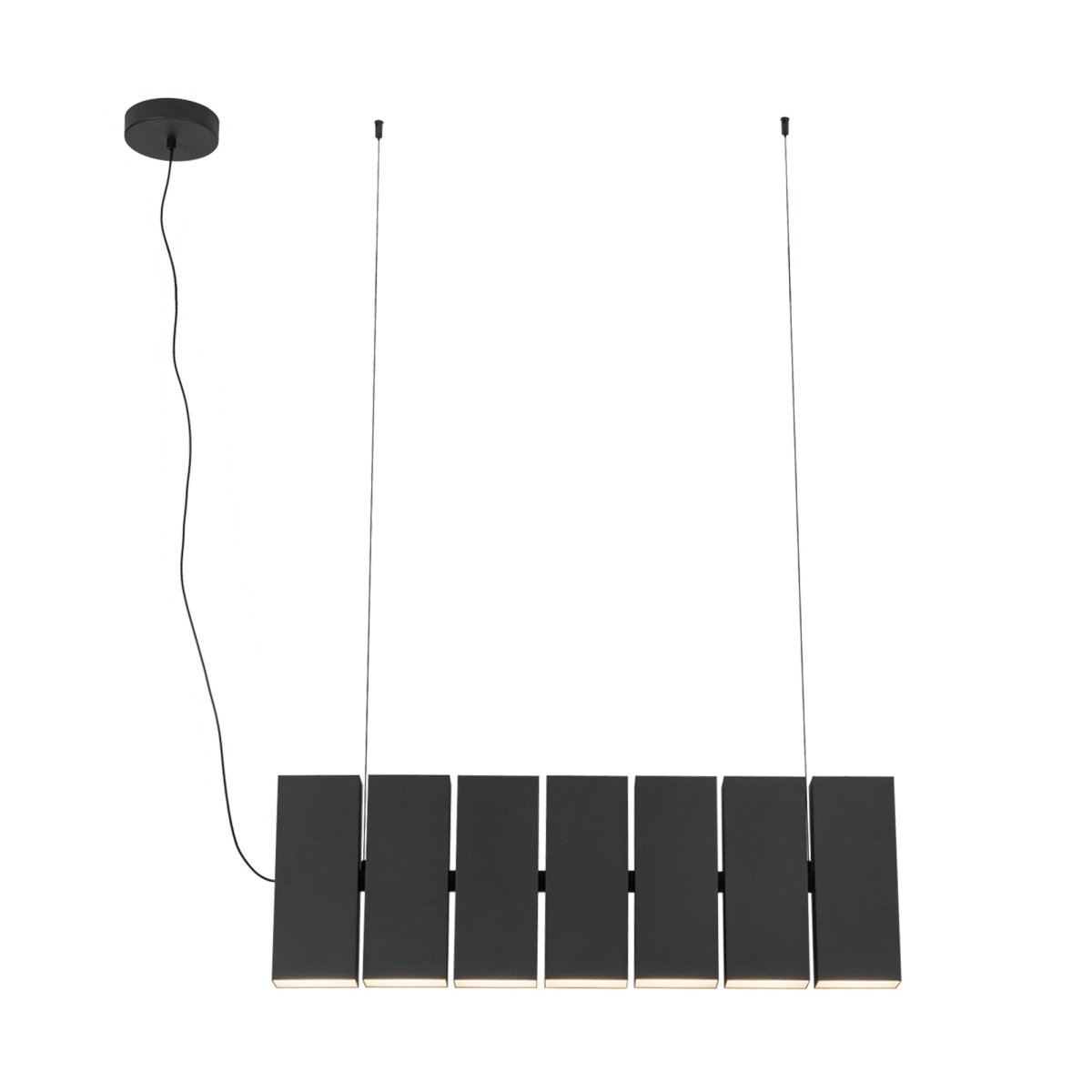 Suspension linéaire Domino - Noir by Kuzco Lighting | Luminaires & cie