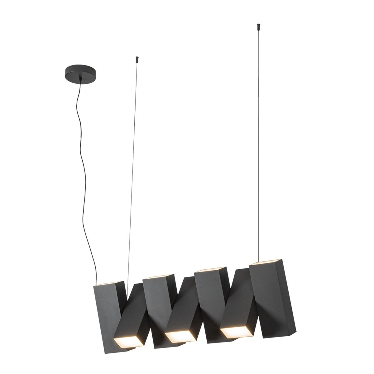 Suspension linéaire Domino - Noir by Kuzco Lighting | Luminaires & cie