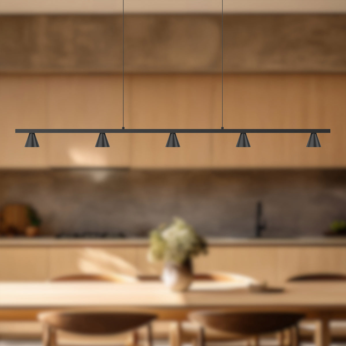 Suspension linéaire Dune Noir, 47 1/2" – vue 3