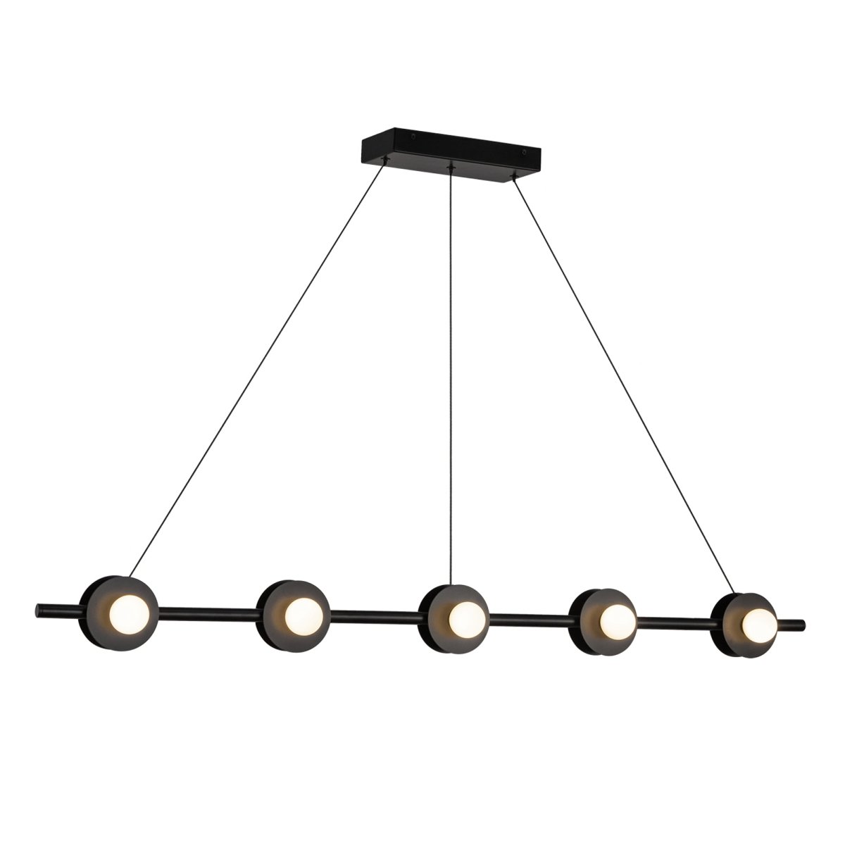 Suspension linéaire Elixir - Noir by Kuzco Lighting | Luminaires & cie