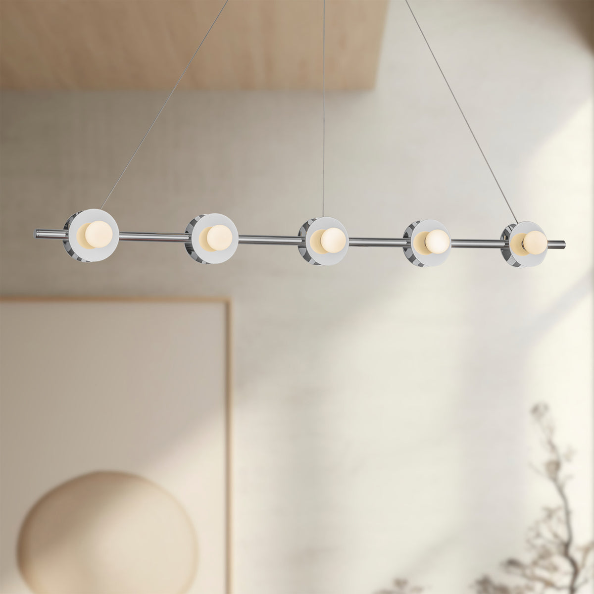 Suspension linéaire Elixir Chrome – vue 5