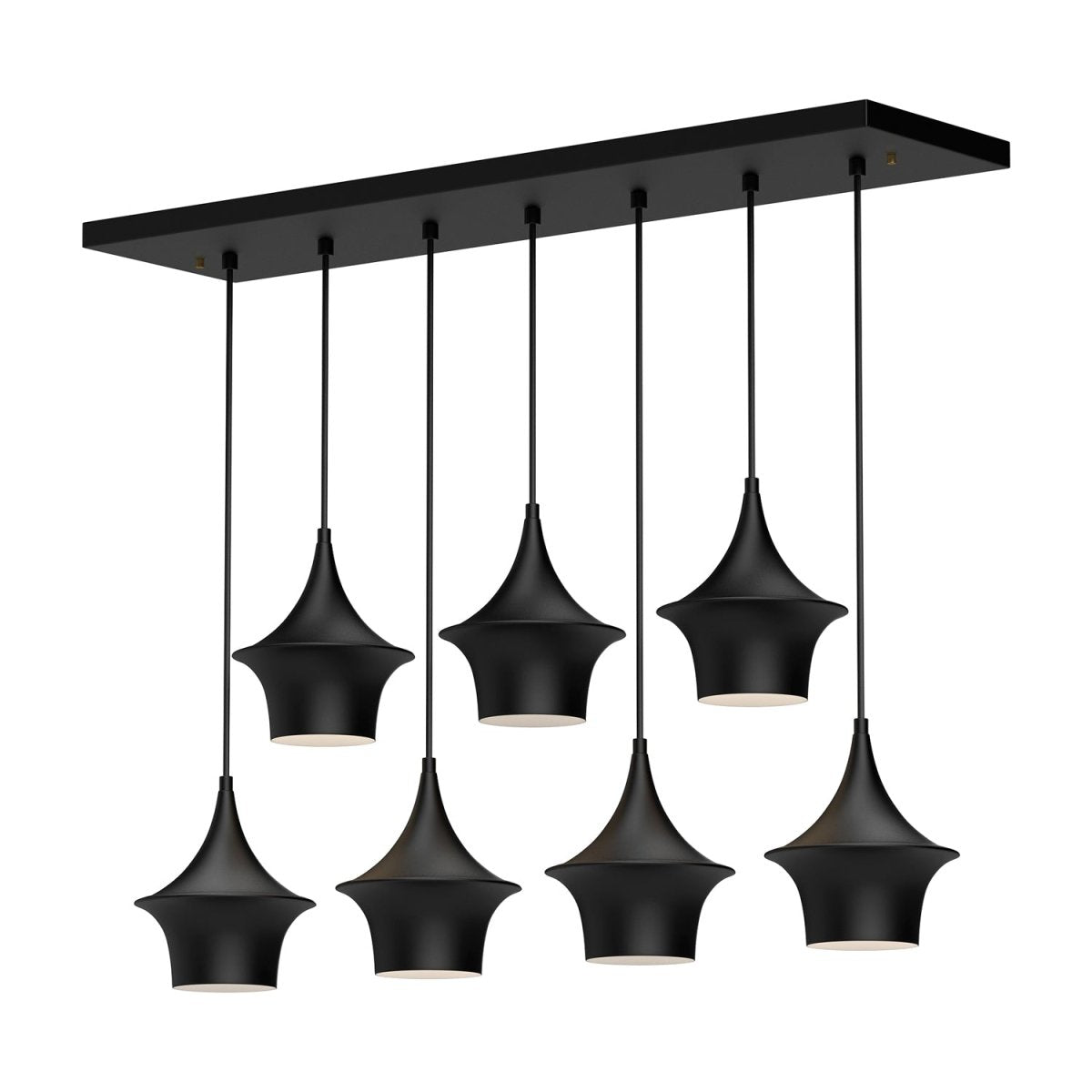 Suspension linéaire Emiko - Noir mat by Alora Lighting | Luminaires & cie