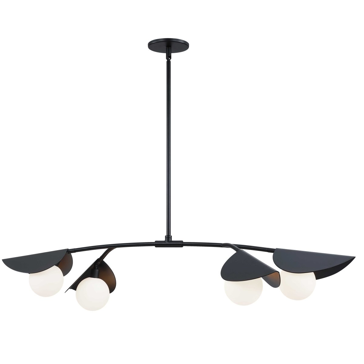 Suspension linéaire Emma - Noir mat 41" by Dainolite | Luminaires & cie