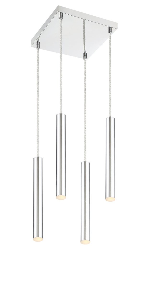 Suspension linéaire Forest — 4 lumières - Chrome by Z-Lite | Luminaires & cie