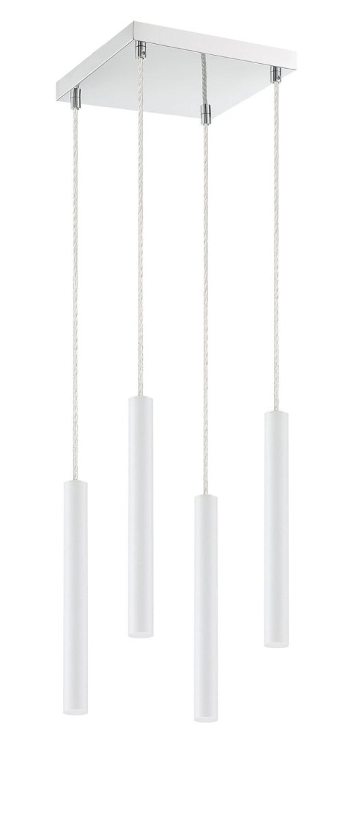 Suspension linéaire Forest — 4 lumières - Blanc mat by Z-Lite | Luminaires & cie