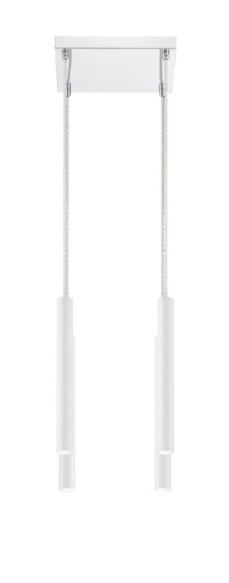 Suspension linéaire Forest — 4 lumières - Blanc mat by Z-Lite | Luminaires & cie