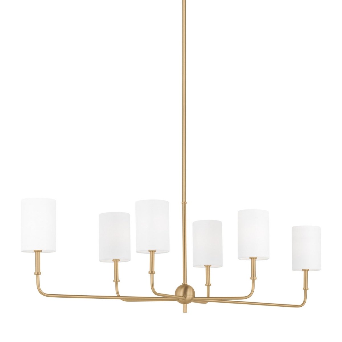 Suspension linéaire Foxdale - Nickel brossé by Visual Comfort Studio | Luminaires & cie