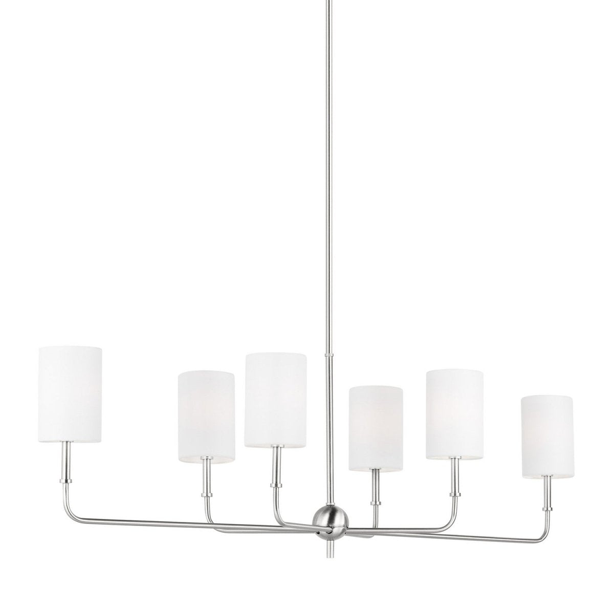Suspension linéaire Foxdale - Nickel brossé by Visual Comfort Studio | Luminaires & cie