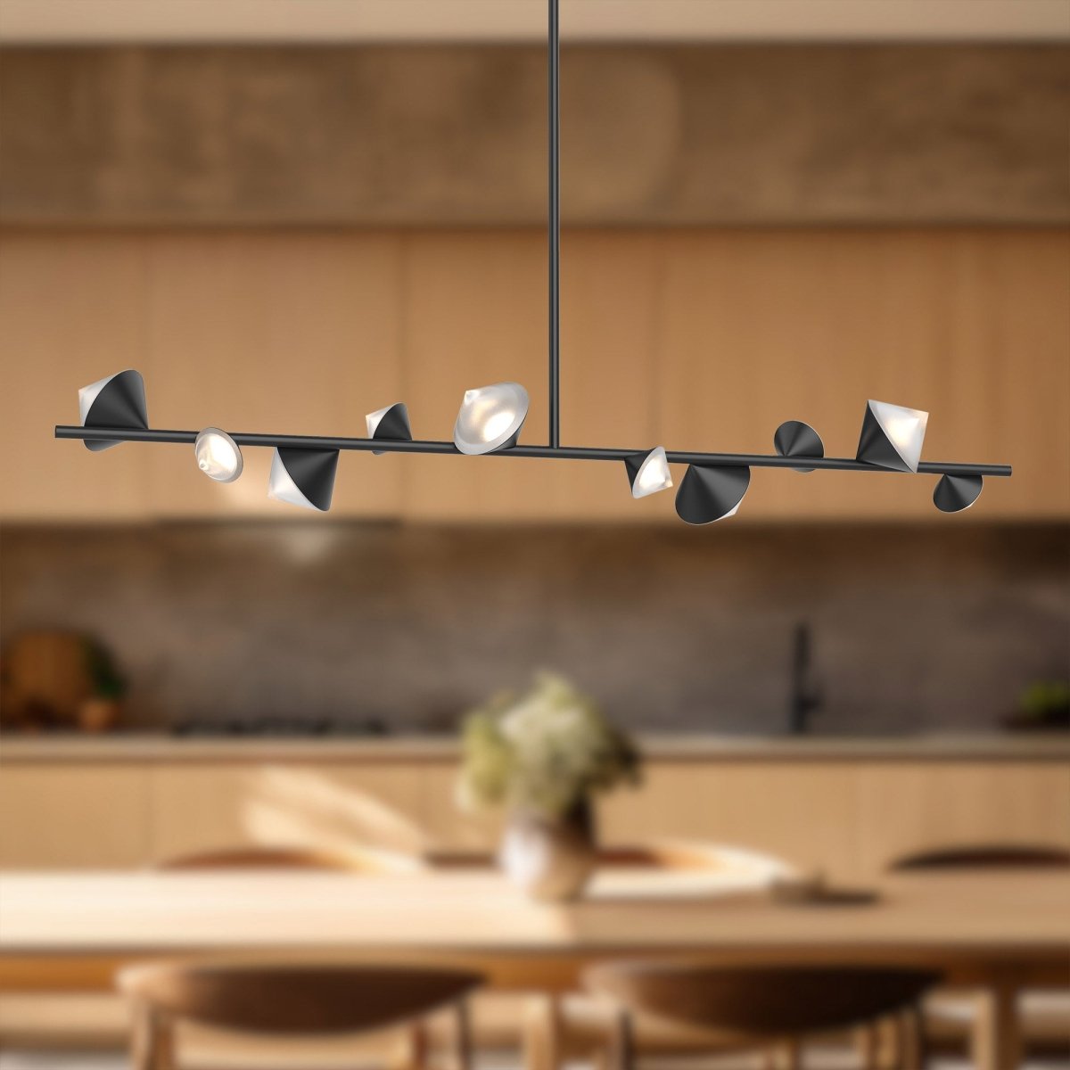 Suspension linéaire Geode - Noir by Kuzco Lighting | Luminaires & cie