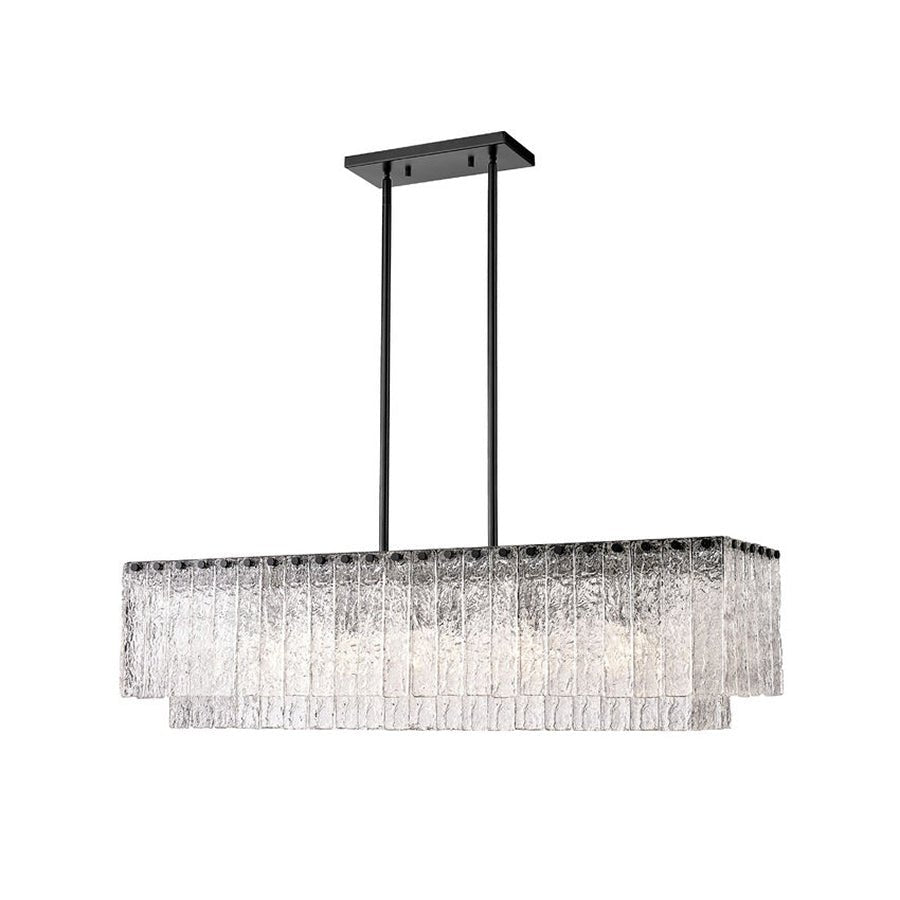 Suspension linéaire Glacier - Noir mat 42 3/4" by Z - Lite | Luminaires & cie