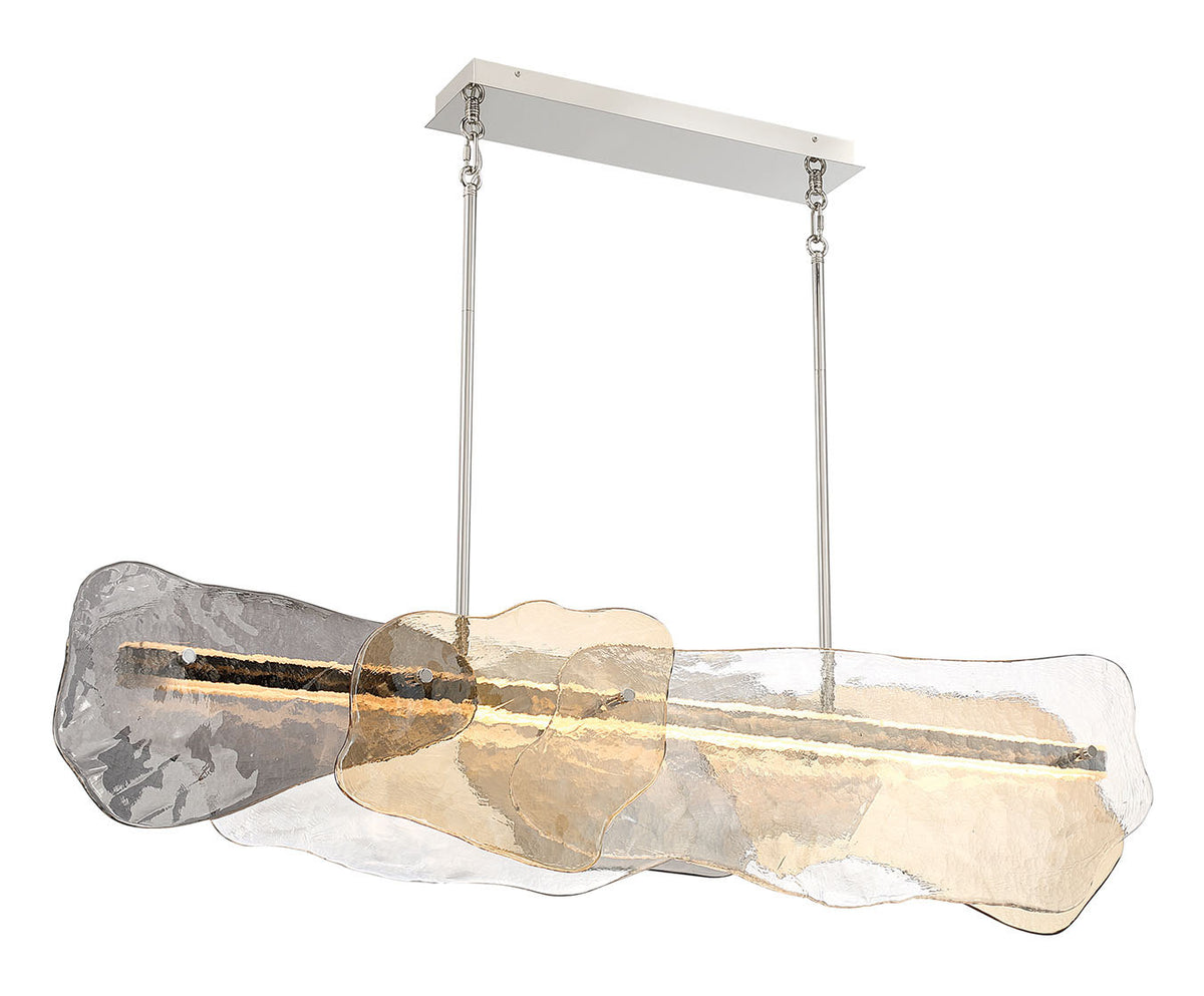 Suspension linéaire Grotto Nickel poli, 14" – vue 2