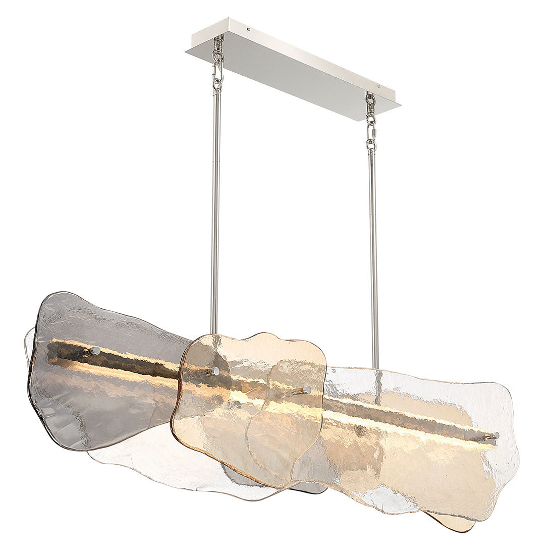 Suspension linéaire Grotto Nickel poli, 14" – vue 3