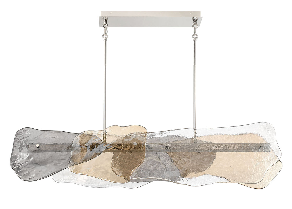 Suspension linéaire Grotto Nickel poli, 14" – vue 5