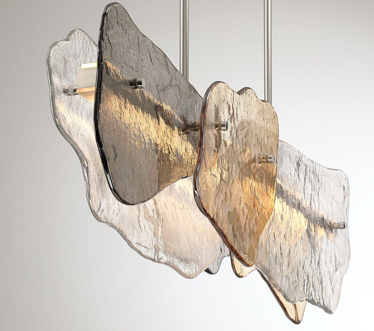 Suspension linéaire Grotto Nickel poli, 14" – vue 7