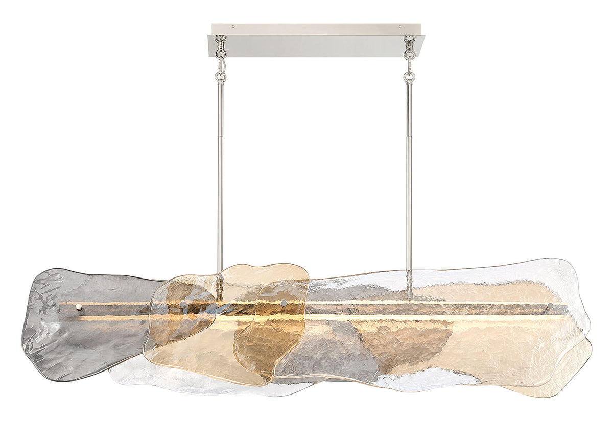 Suspension linéaire Grotto Nickel poli, 14" – Eurofase