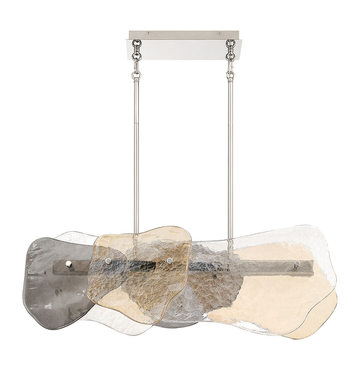 Suspension linéaire Grotto Nickel poli, 13.8" – vue 4
