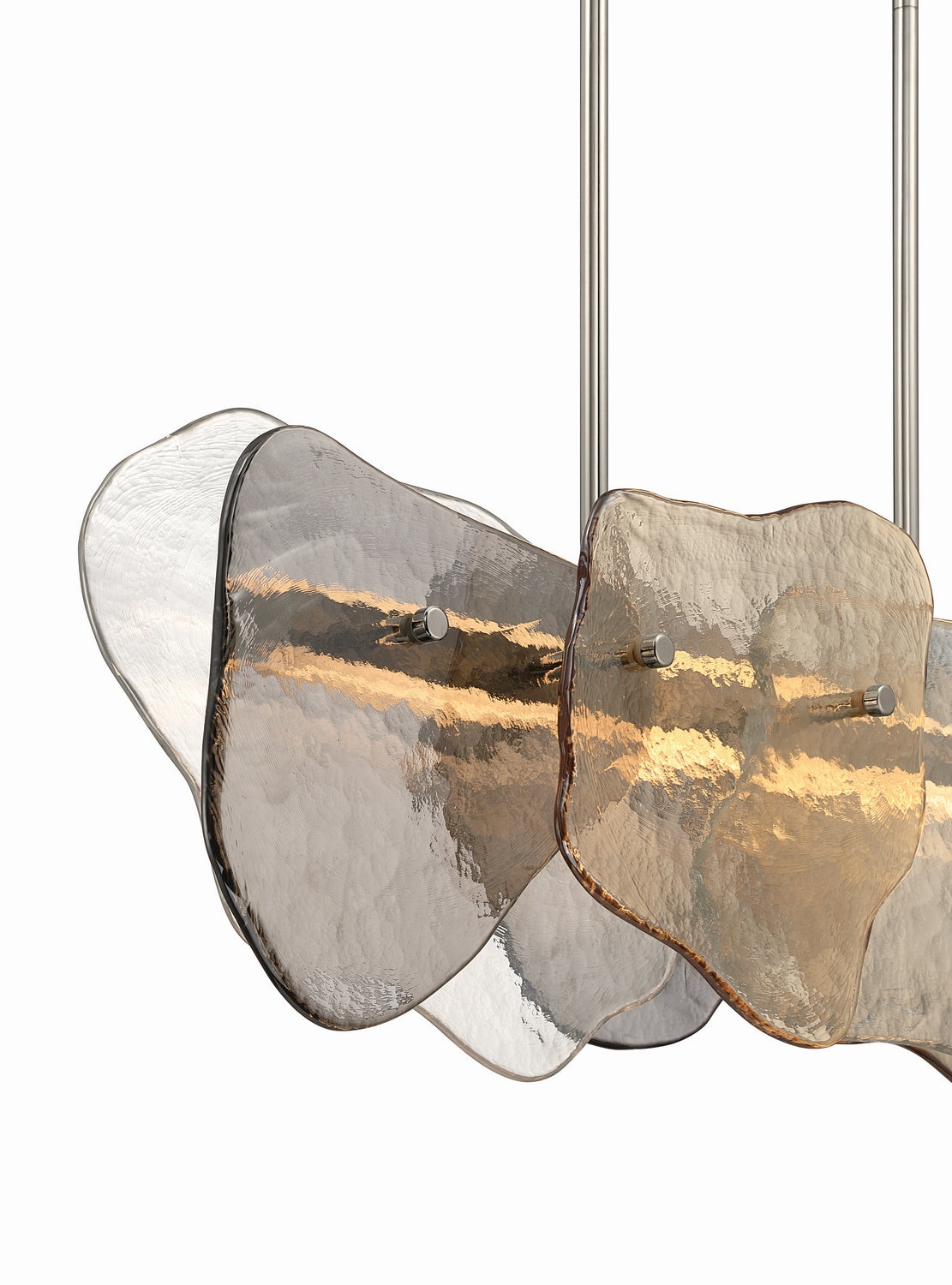 Suspension linéaire Grotto Nickel poli, 13.8" – vue 7