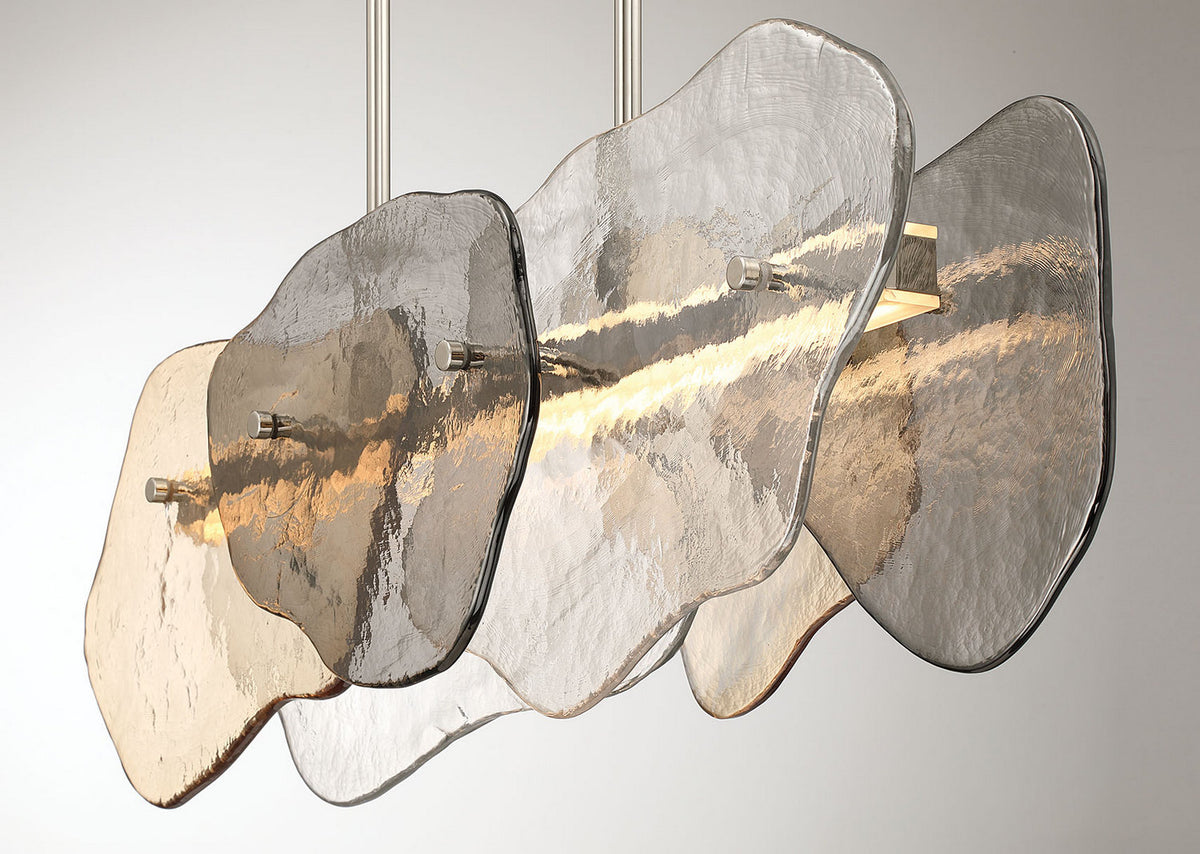 Suspension linéaire Grotto Nickel poli, 13.8" – vue 8